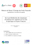 Suivi par télédétection des dynamiques d'évolution de la végétation sur les sites d'orpaillages en Guyane Française